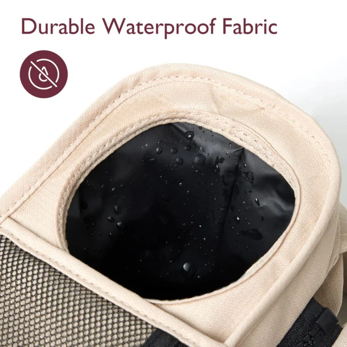 Momcozy Stroller Organizer All-in-One Cup Holder & Pet Strollers - Khaki - Image 5