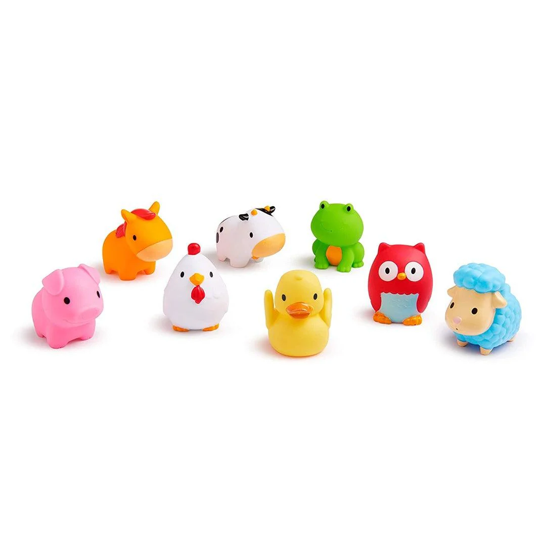 Munchkin Bath Toy 8 Little Animals Farm