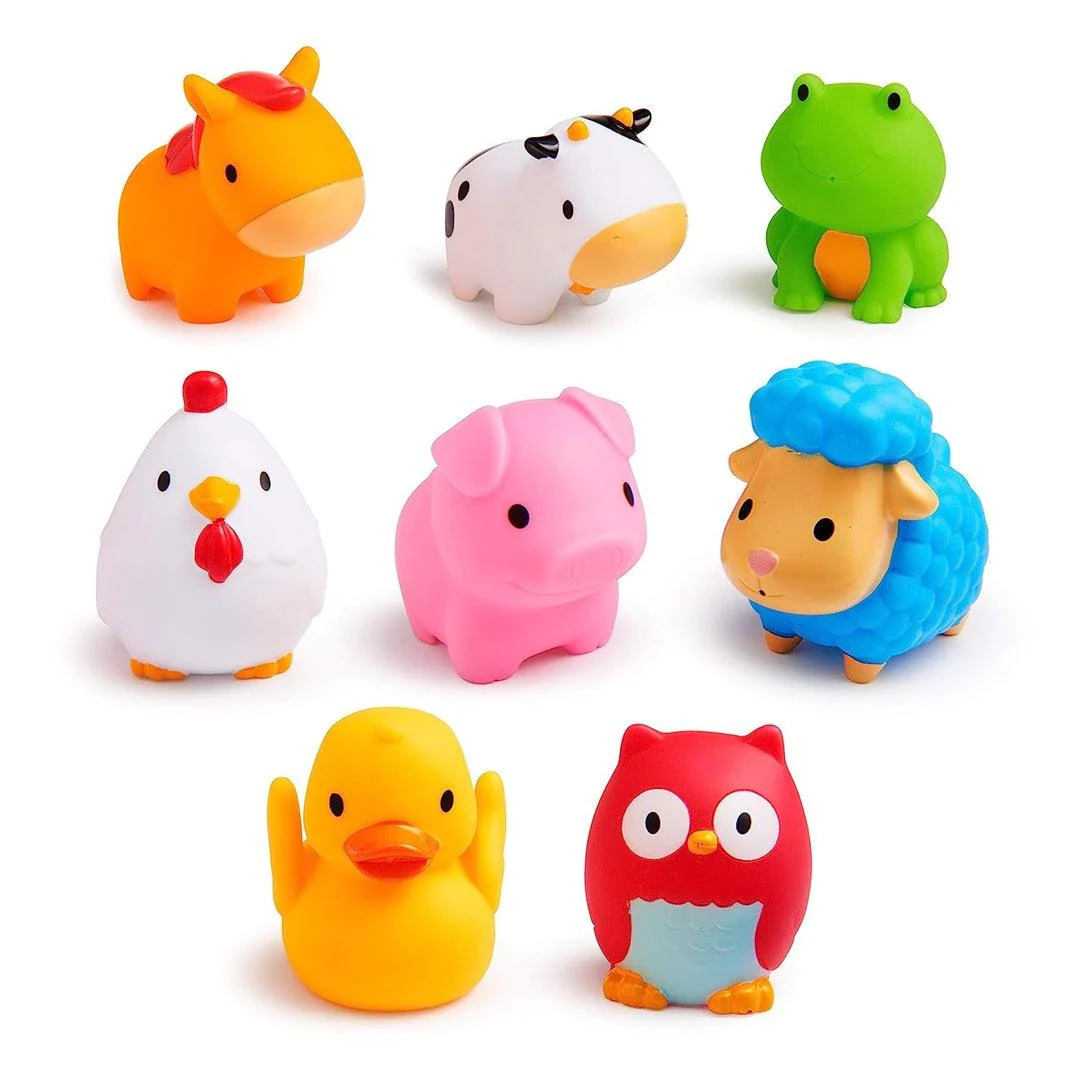 Munchkin Bath Toy 8 Little Animals Farm - Image 3