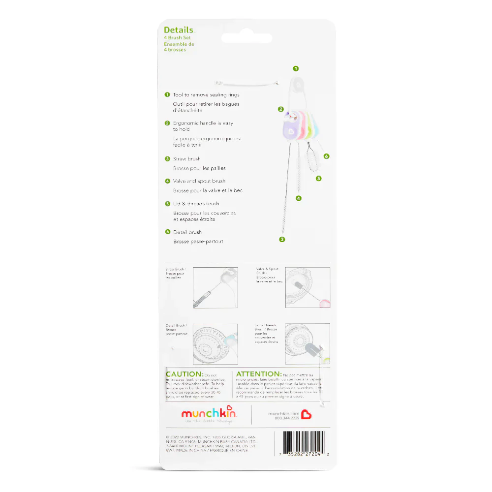 Munchkin Bottle & Cup Cleaning Brush Set - Image 7