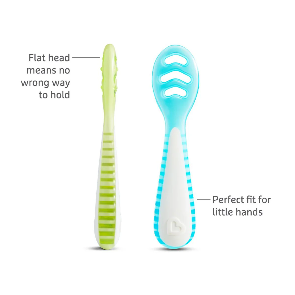 Munchkin Gentle Dip Multistage First Spoons - Blue/Green - Image 6