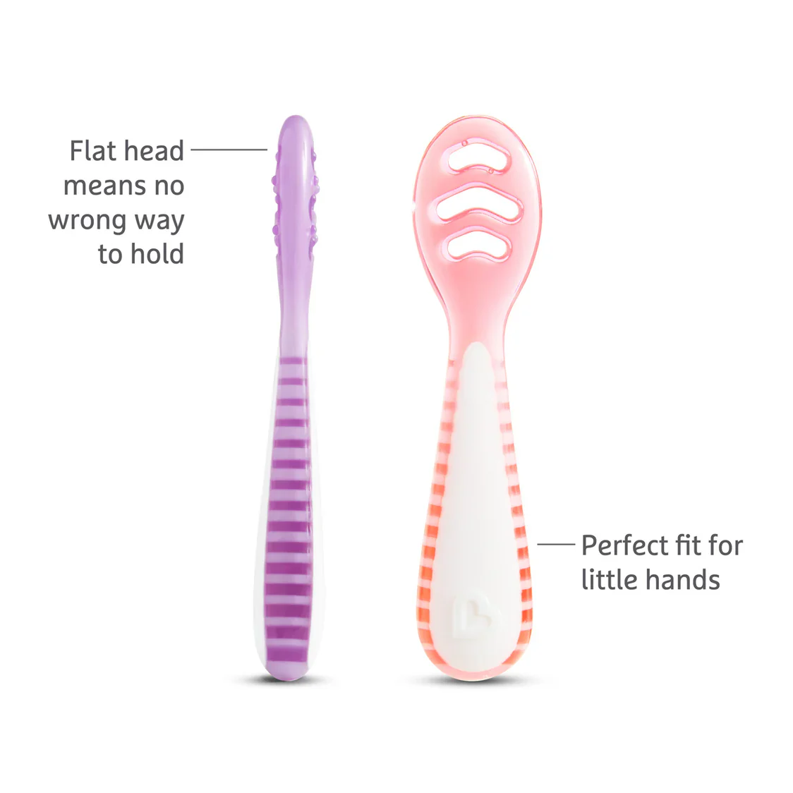 Munchkin Gentle Dip Multistage First Spoons Pink/Purple - Image 4