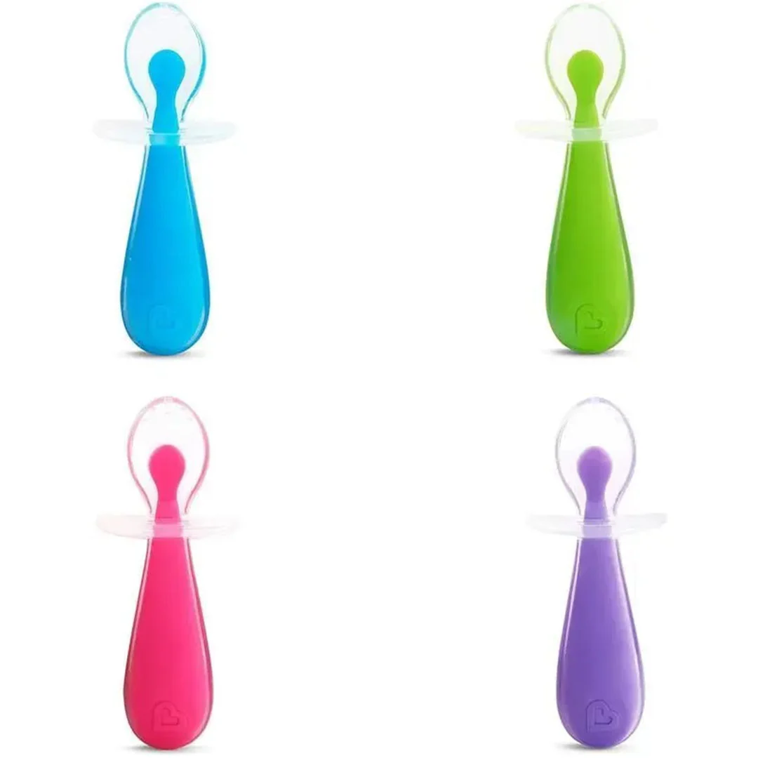 Munchkin Gentle Scoop Silicone Training Spoons 2pk - Image 4