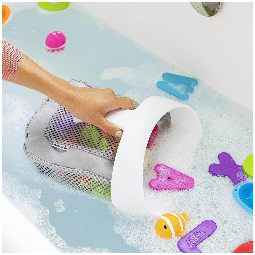 Munchkin Super Scoop Bath Toy Organizer And Storage - Gray - Image 5