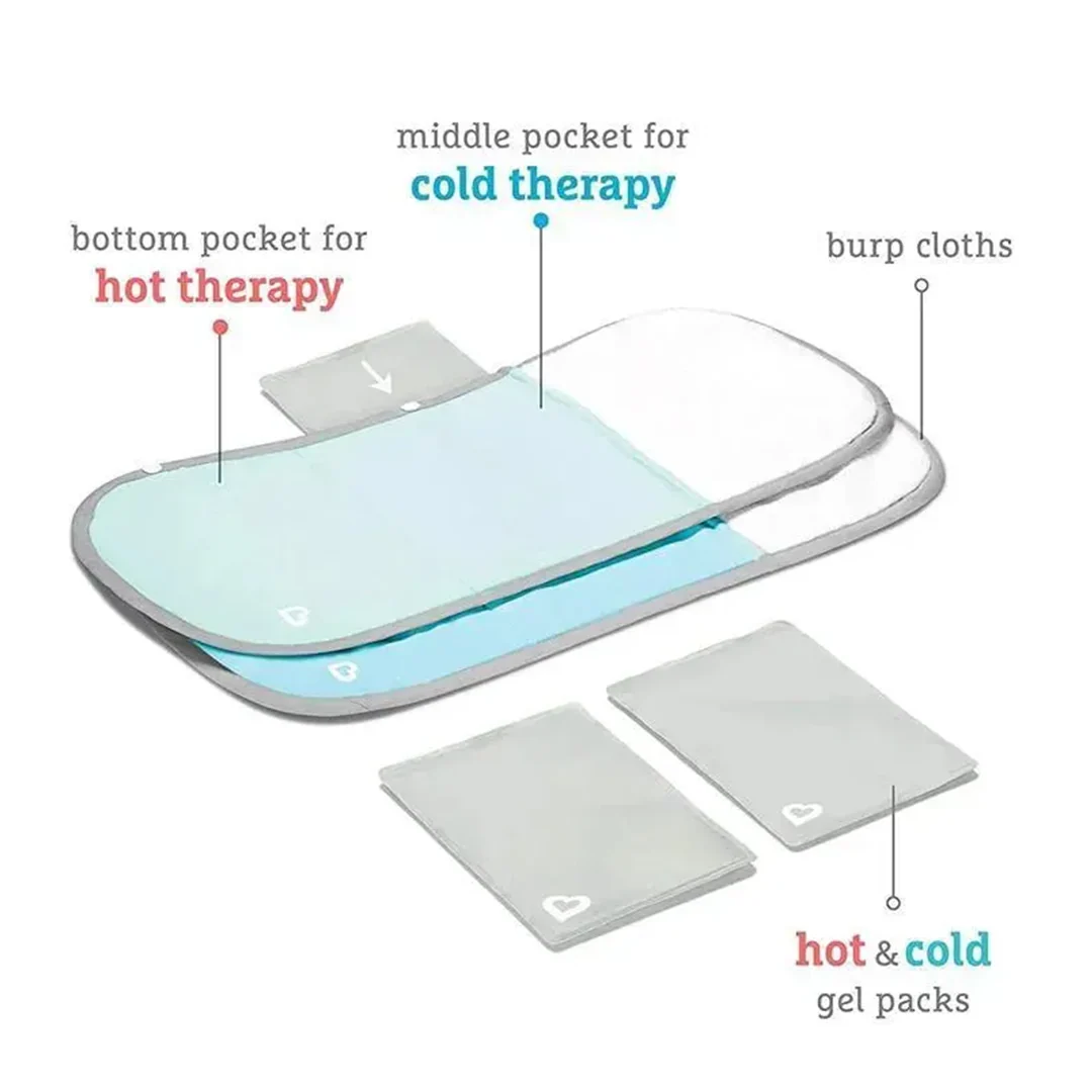 Munchkin Theraburpee Colic & Fever Rescue Kit, Hot & Cold Therapy Burp Cloths - Image 7