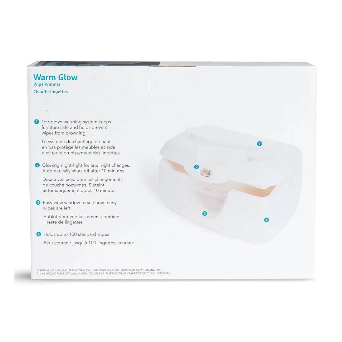 Munchkin Warm Glow Wipe Warmer - White - Image 9