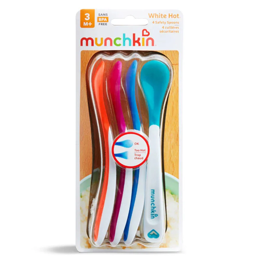 Munchkin White Hot Infant Spoons 4 Pack - Image 6