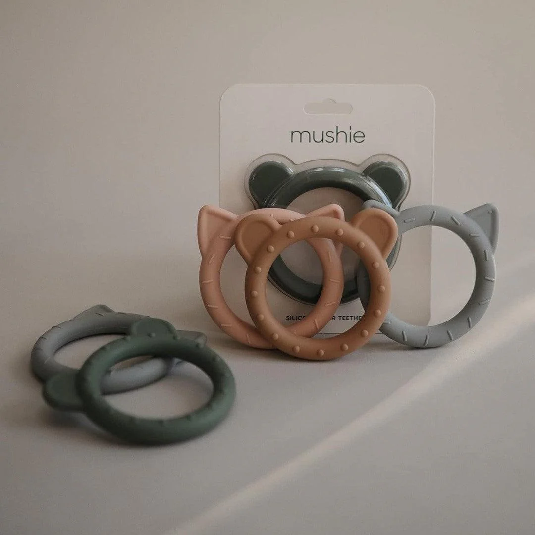 Mushie Cat Teether Blush - Image 4