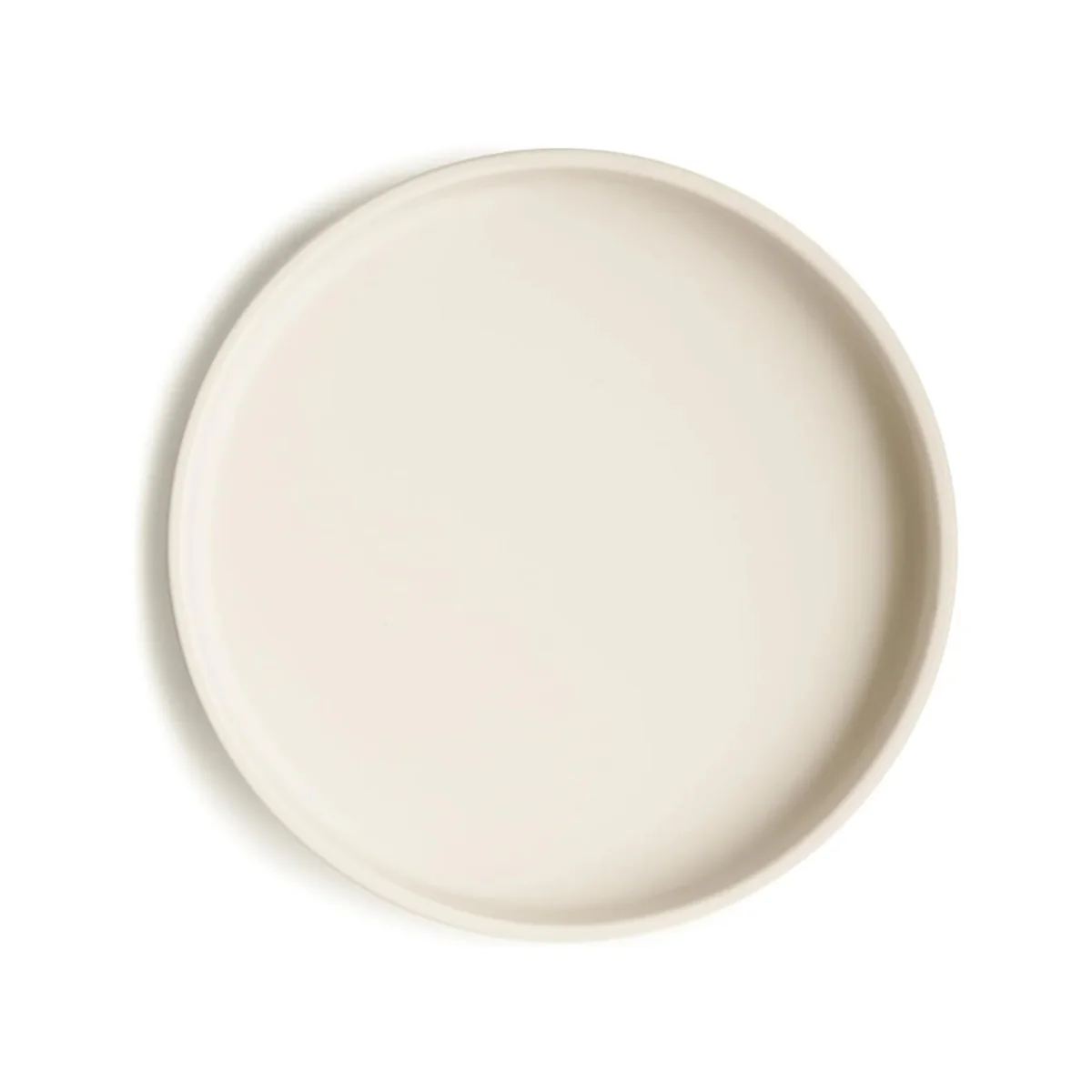 Mushie - Classic Silicone Suction Plate BPA-Free Non-Slip Design Ivory