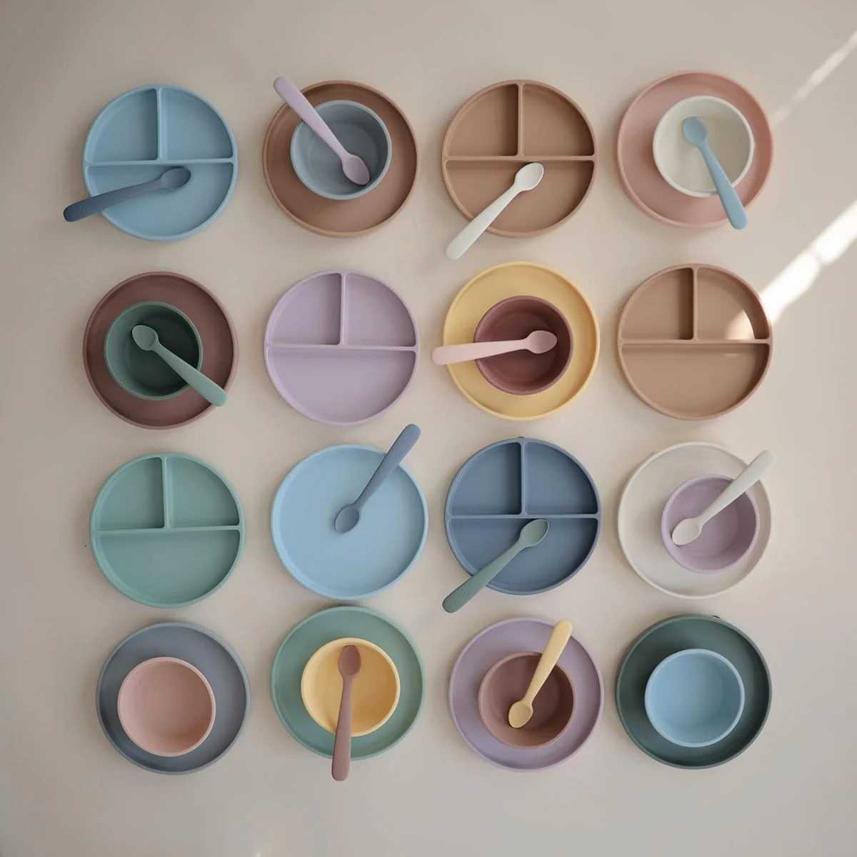 Mushie - Classic Silicone Suction Plate BPA-Free Non-Slip Design Ivory - Image 10