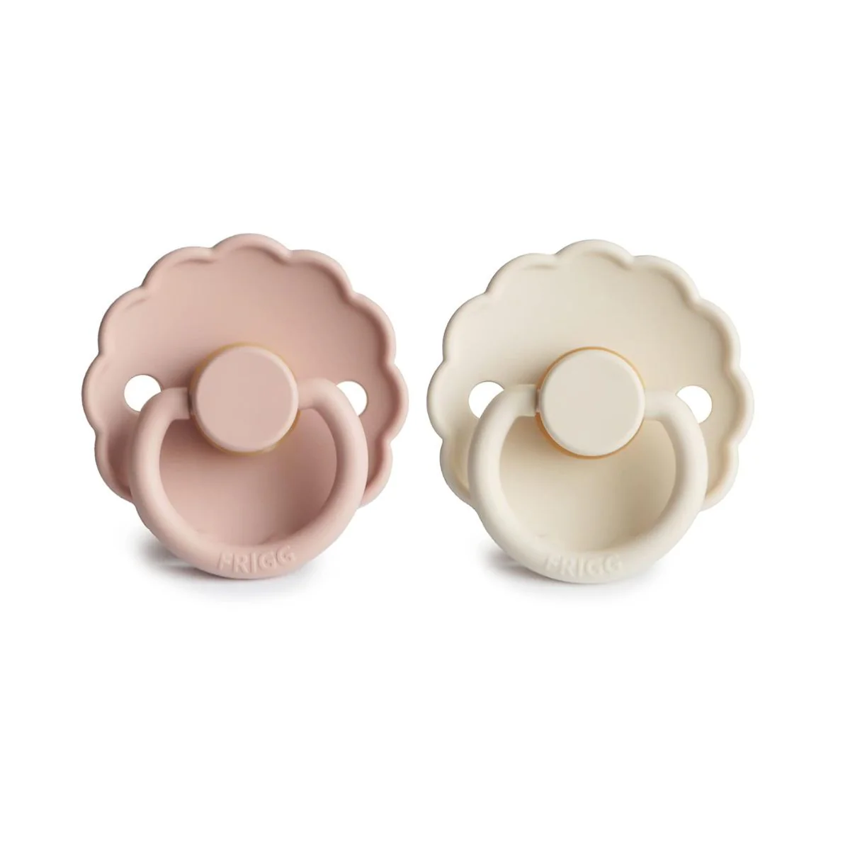 Mushie FRIGG Daisy Pacifier 2 Pack - Blush/Cream - 0-6M - Image 3