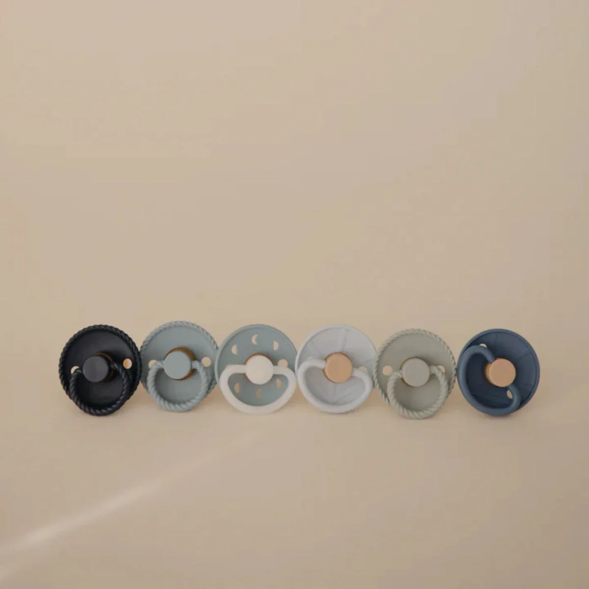 Mushie FRIGG Endless Sea Silicone Rubber Pacifier 6 Pack - 6-18M - Image 4