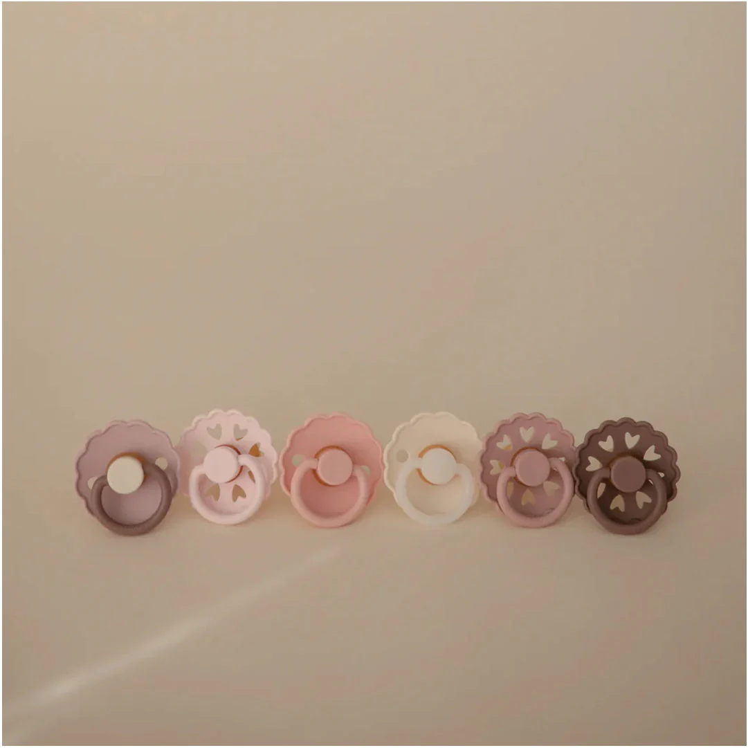 Mushie FRIGG Natural Rubber Blooming Love Pacifier 6-Pack - 6-18M - Image 2