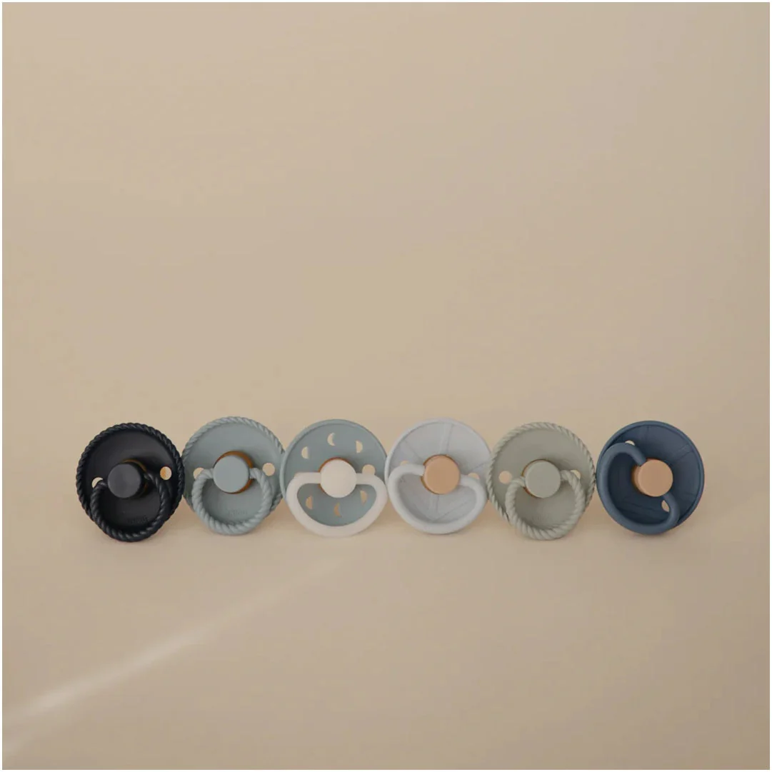 Mushie FRIGG Natural Rubber Endless Sea Pacifier 6-Pack - 0-6M - Image 2