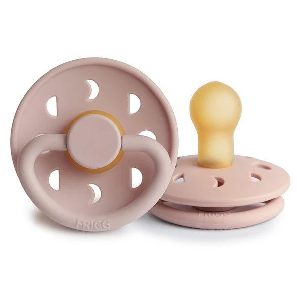Mushie Natural Rubber Baby Pacifier Blush - 0-6M