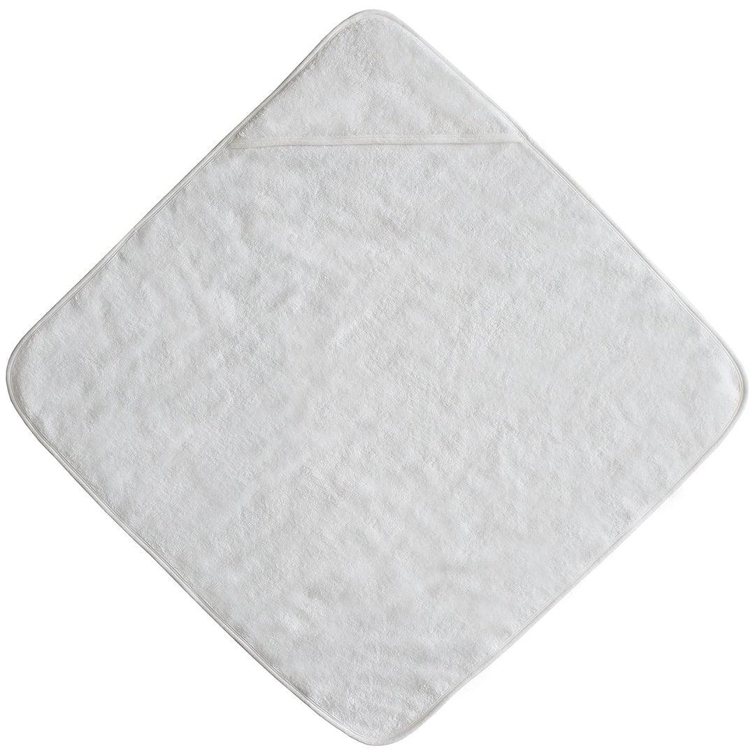 Mushie Organic Cotton Baby Hooded Towel Pearl - Image 3