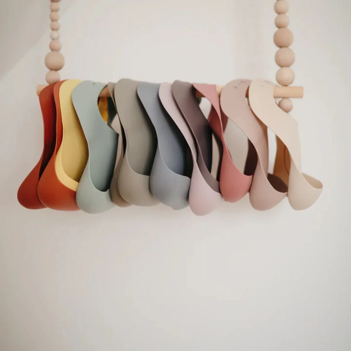 Mushie Silicone Baby Bib - Silver Sage - Image 4