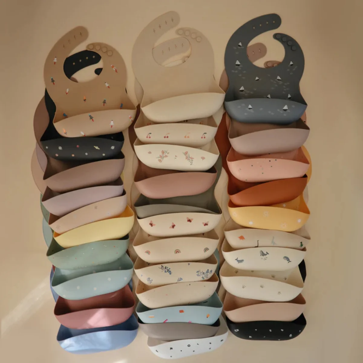 Mushie Silicone Baby Bib - Whales - Image 5
