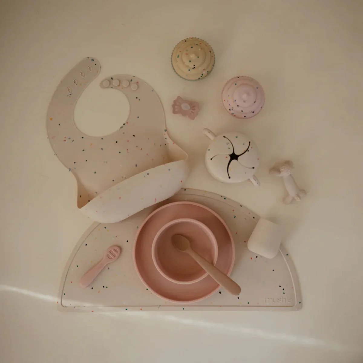 Mushie Silicone Starter Cup - Shifting Sand - Image 5