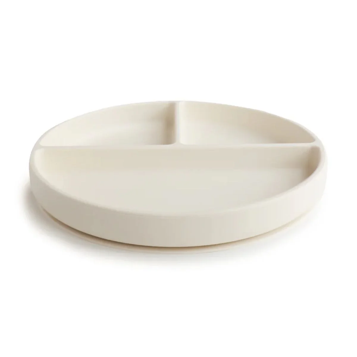 Mushie Silicone Suction Plate - Ivory - Image 3