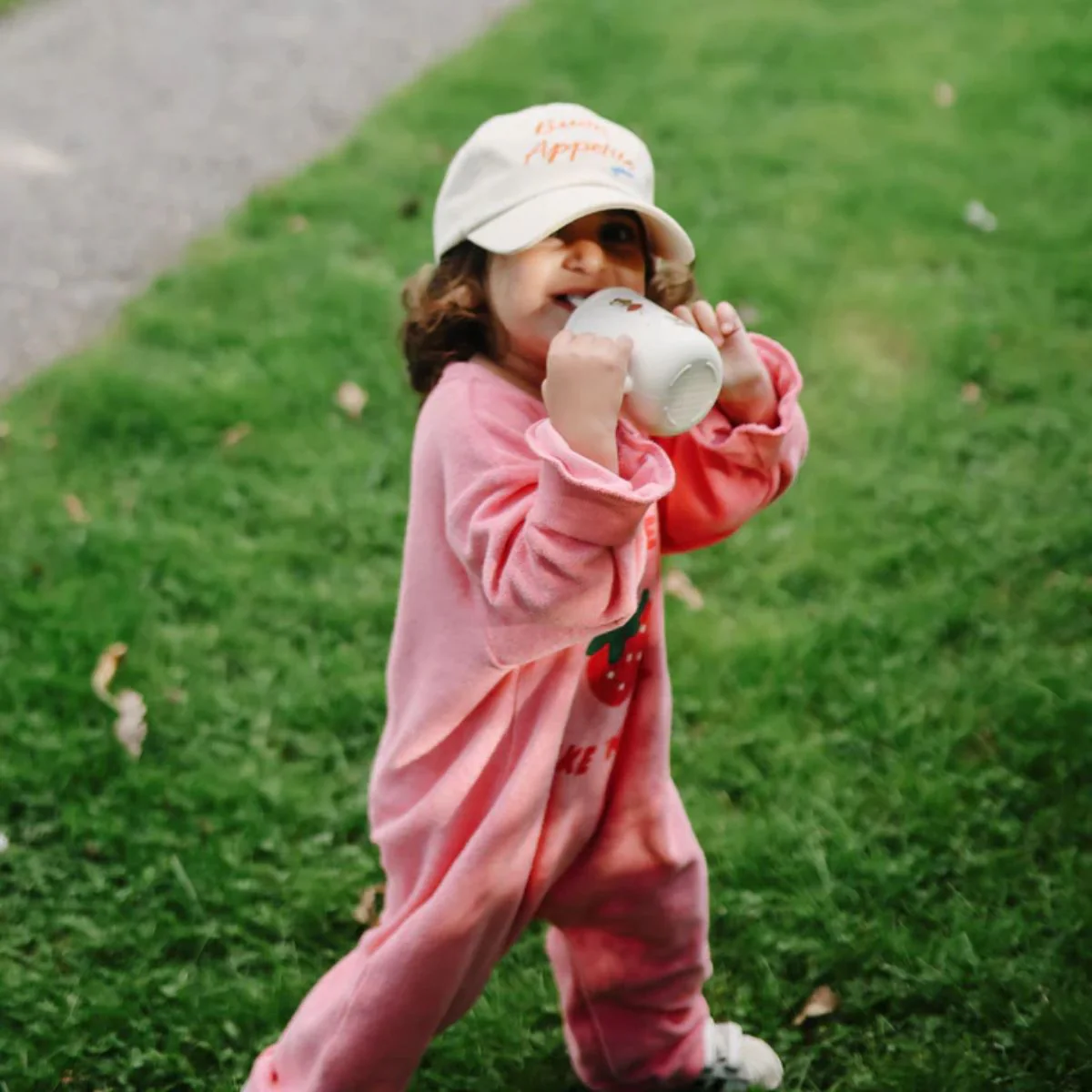 Mushie Silicone Training Cup + Straw - Fairy Mice - Image 2