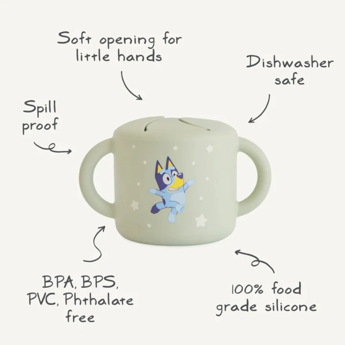 Mushie Snack Cup - Bluey Sage - Image 3