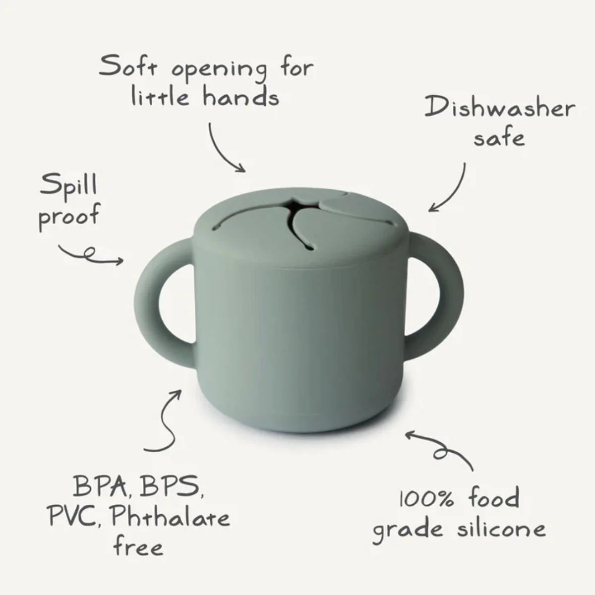 Mushie Snack Cup - Blush - Image 3