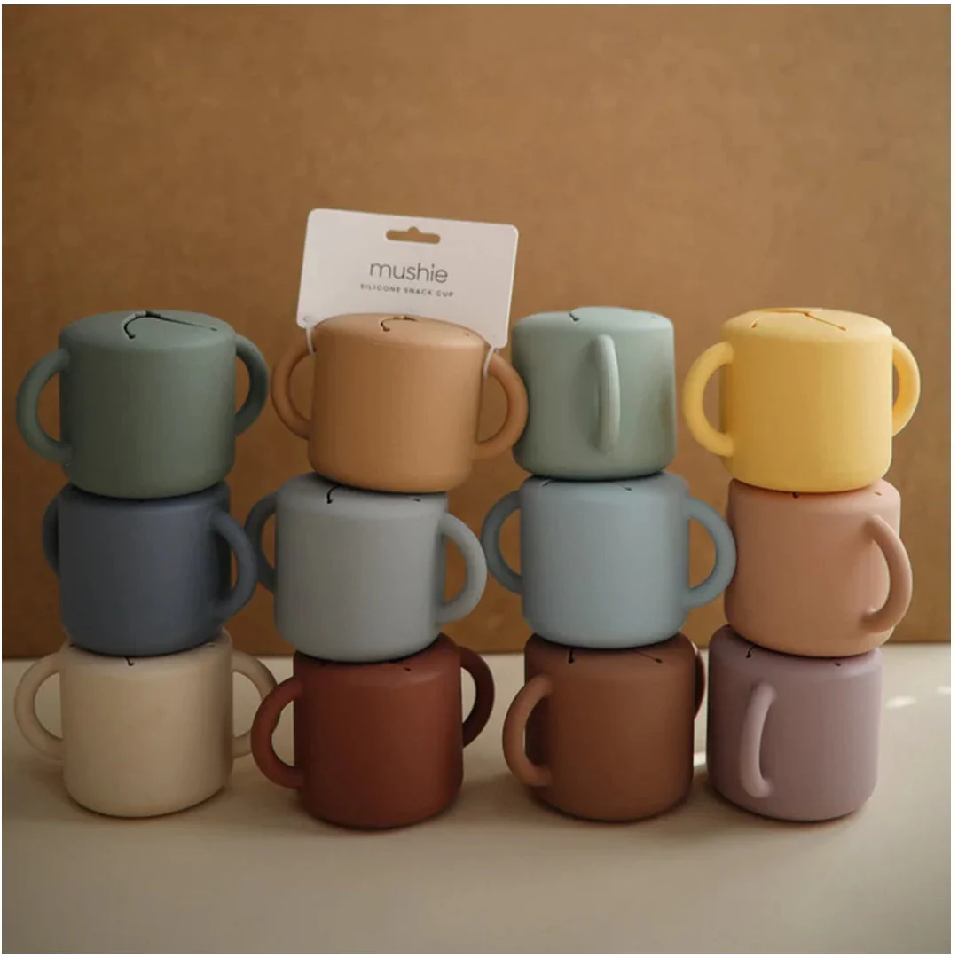 Mushie Snack Cup - Cambridge Blue - Image 4