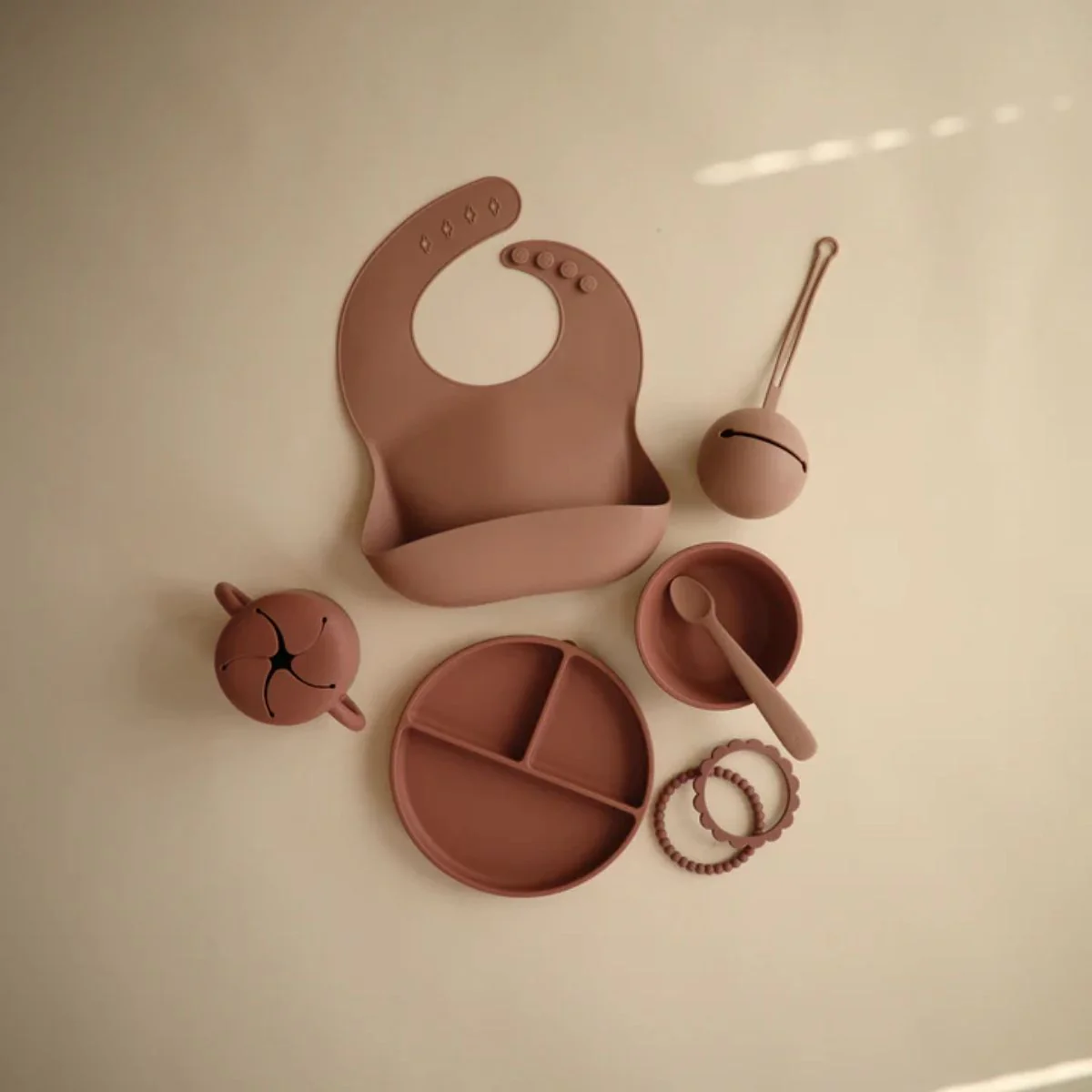 Mushie Snack Cup - Cloudy Mauve - Image 9