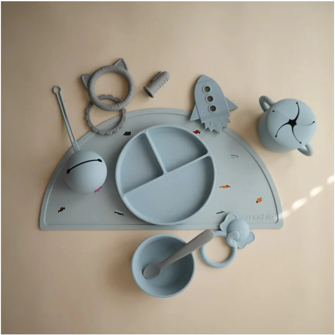 Mushie Snack Cup - Powder Blue - Image 7