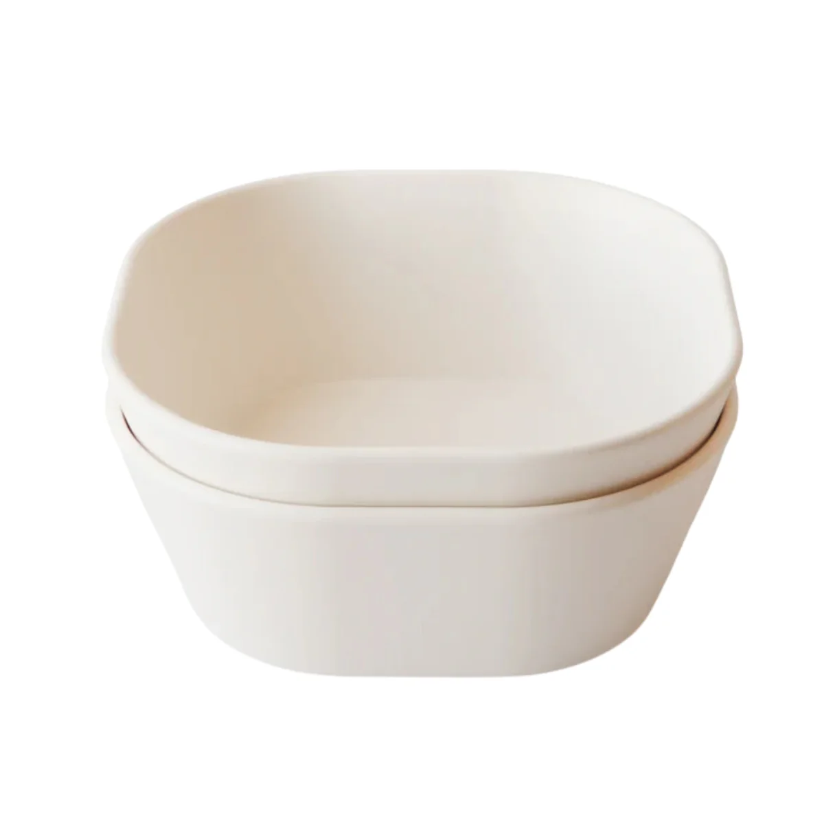 Mushie Square Dinnerware Bowls Set of 2 - Ivory - Image 5