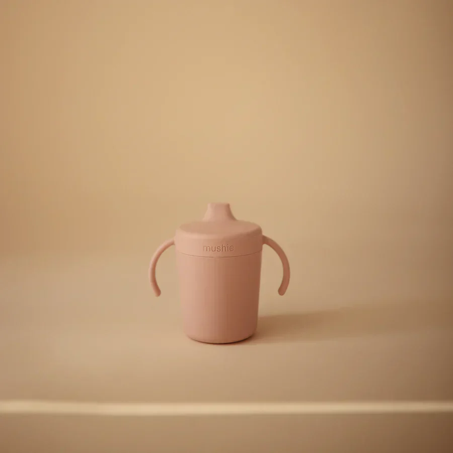 Mushie Trainer Sippy Cup - Blush - Image 4