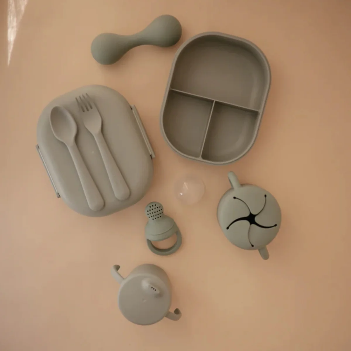 Mushie Trainer Sippy Cup - Sage - Image 7