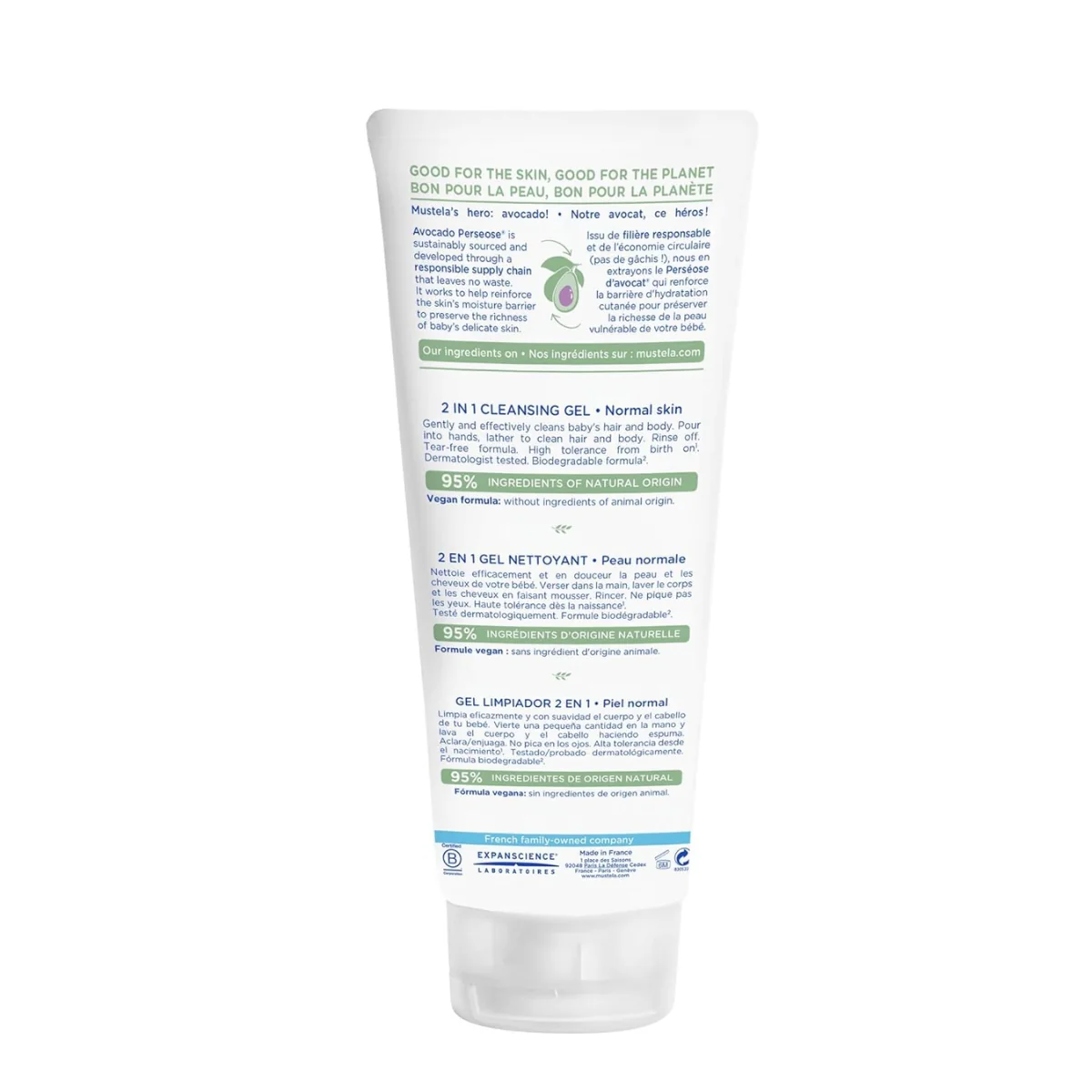 Mustela Baby 2-in-1 Cleansing Gel For Babies and Newborns - Image 3