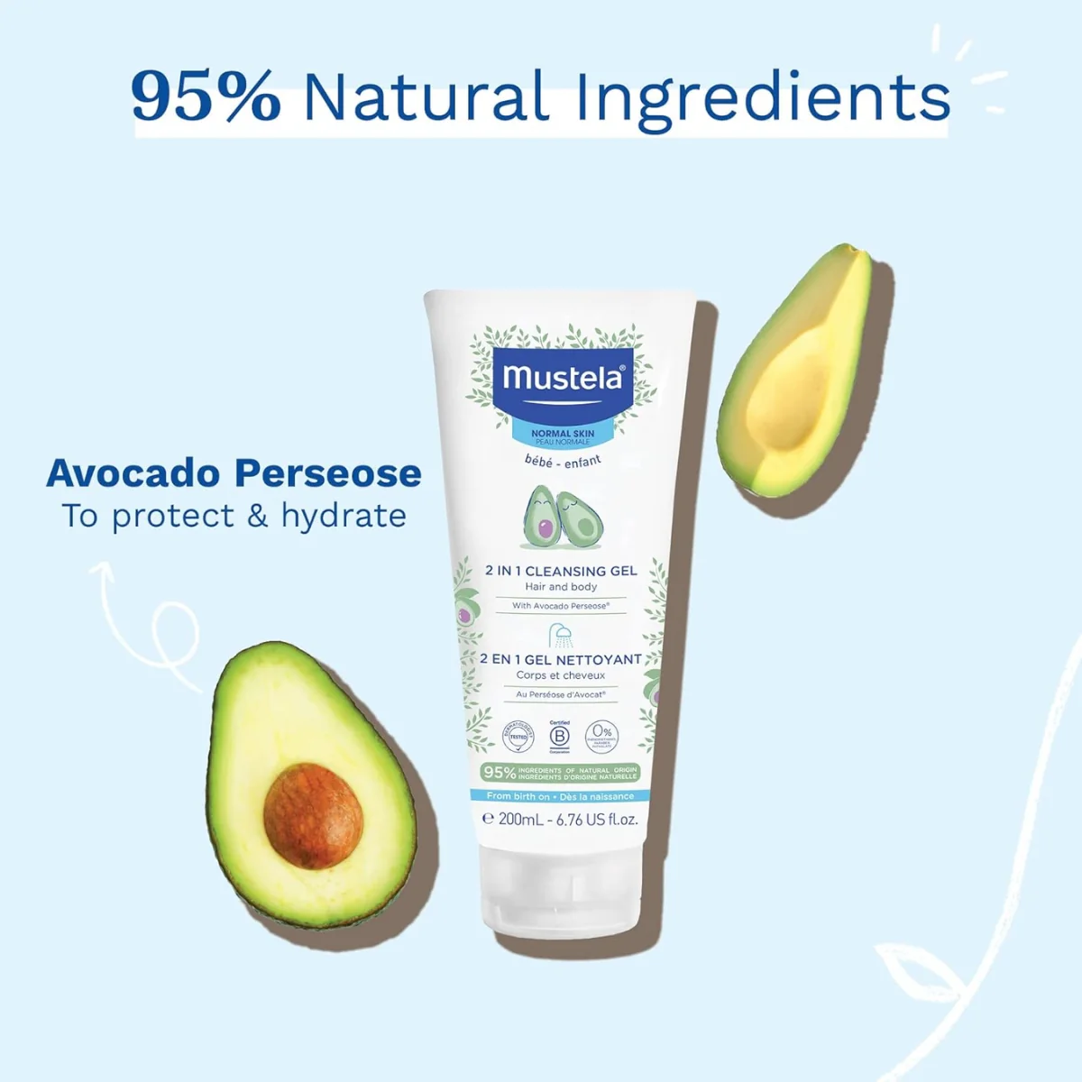 Mustela Baby 2-in-1 Cleansing Gel For Babies and Newborns - Image 7