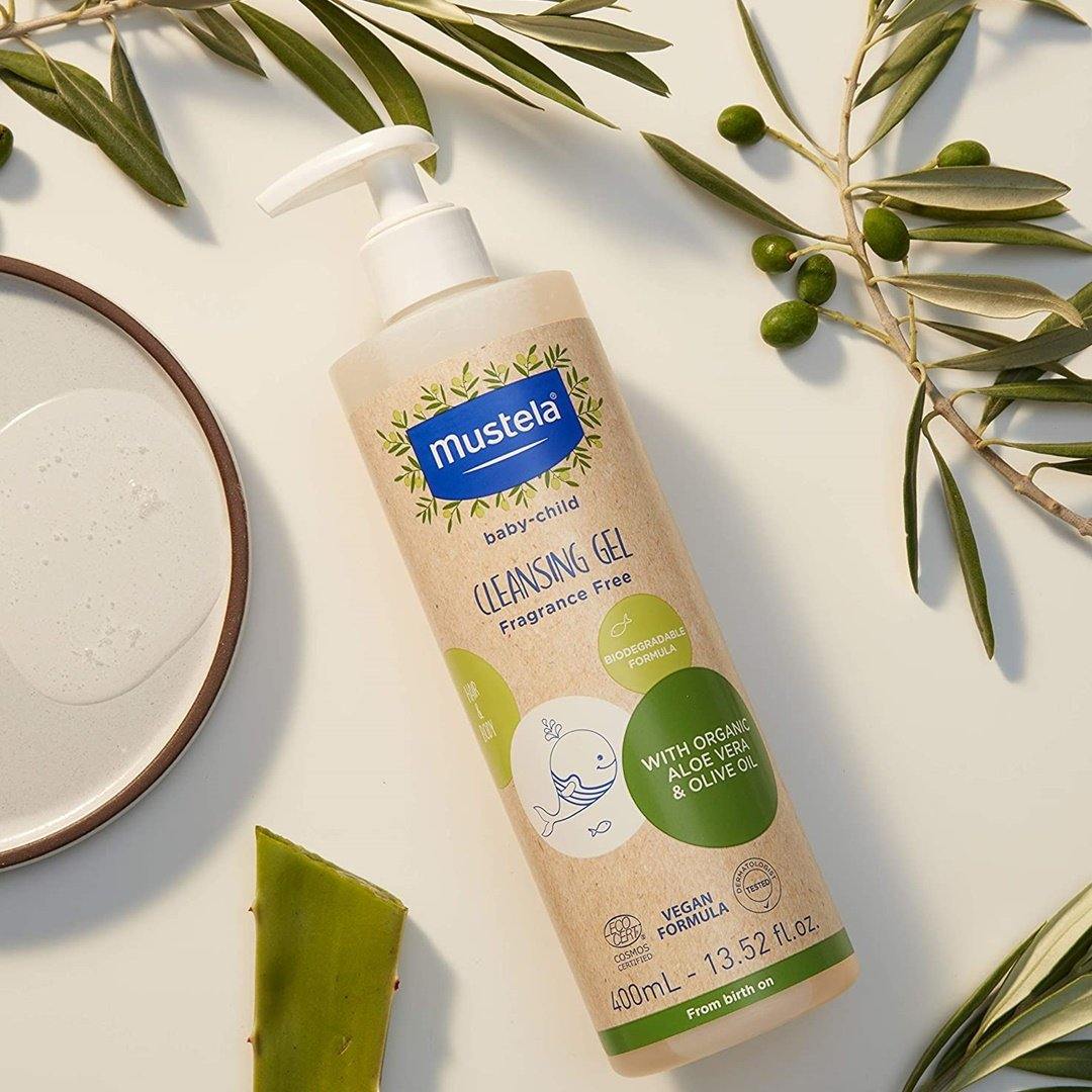 Mustela Organic Cleansing Gel With Olive Oil And Aloe - Image 3