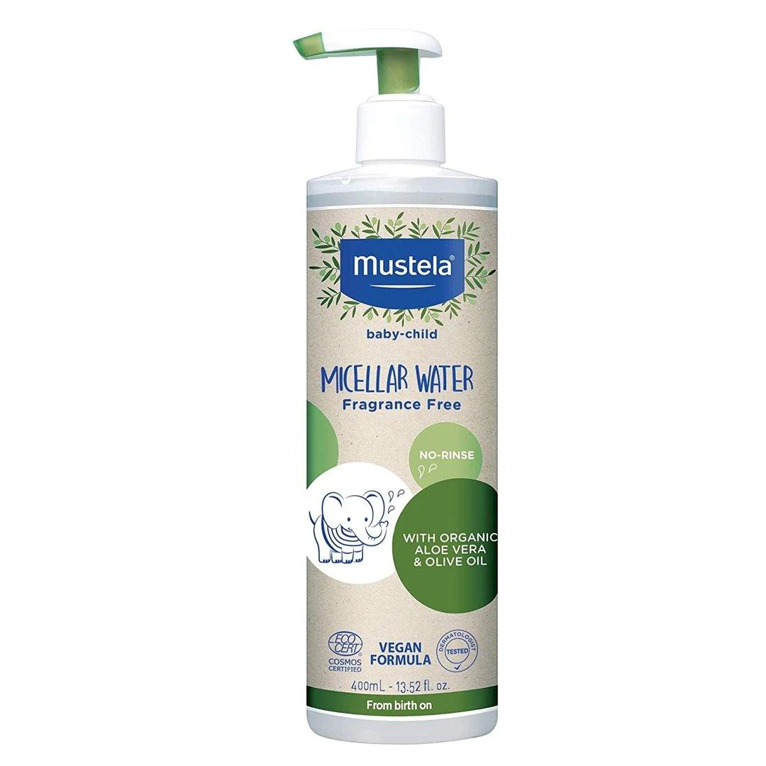 Mustela Organic Micellar Water for Babies With Olive Oil & Aloe Vera