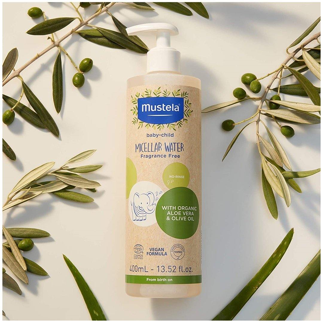 Mustela Organic Micellar Water for Babies With Olive Oil & Aloe Vera - Image 5
