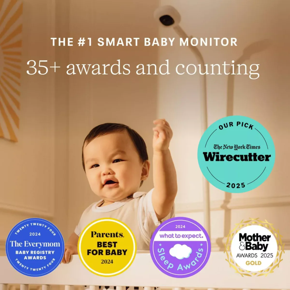 Nanit Pro Smart Baby Monitor & Wall Mount - Image 9