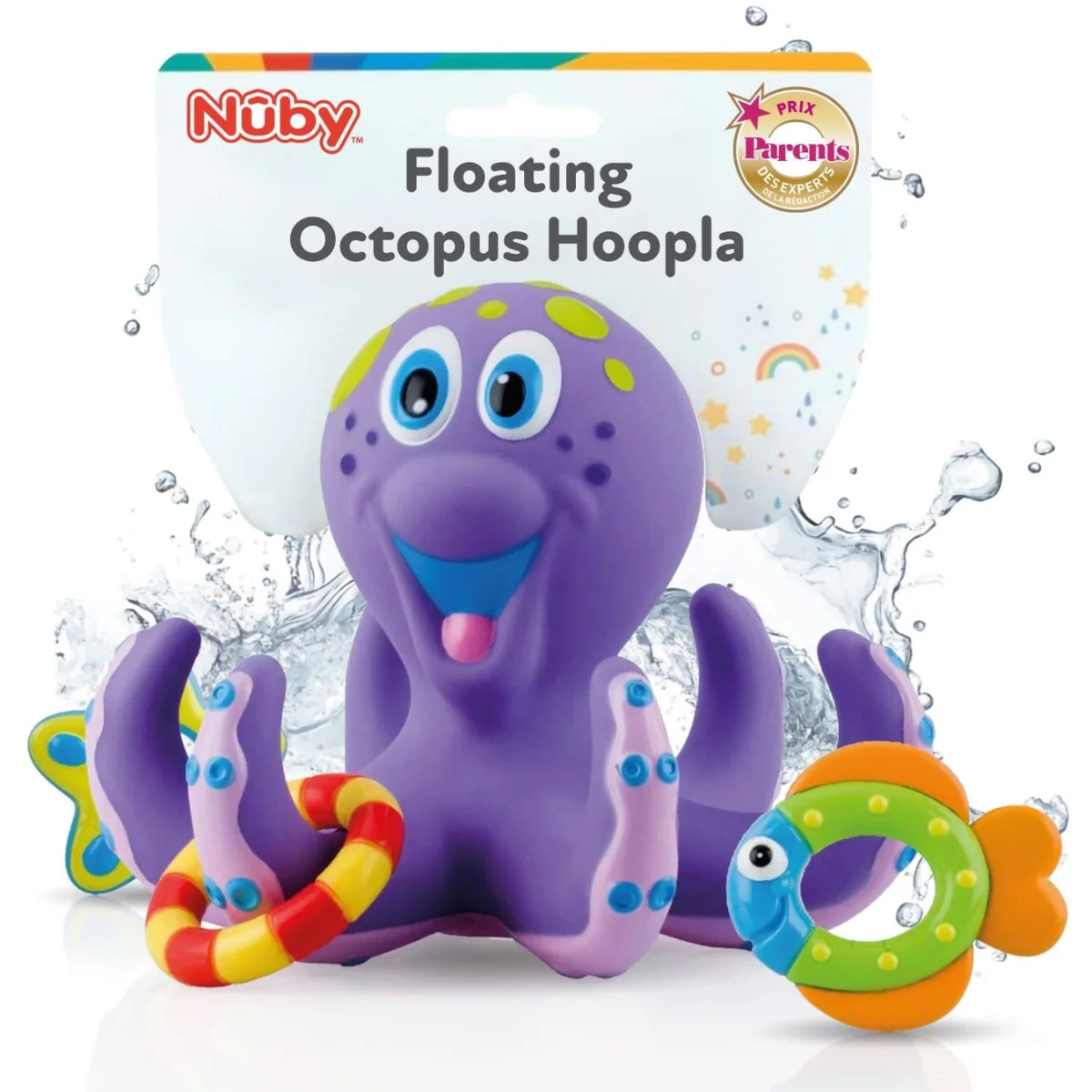 Nuby Floating Octopus Hoopla Bath Toy - 18M+
