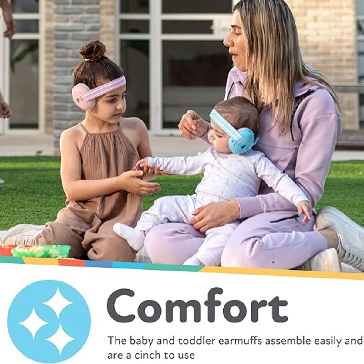 Nuby Soft Sounds Adjustable Earmuffs for Babies - Grey - Image 10