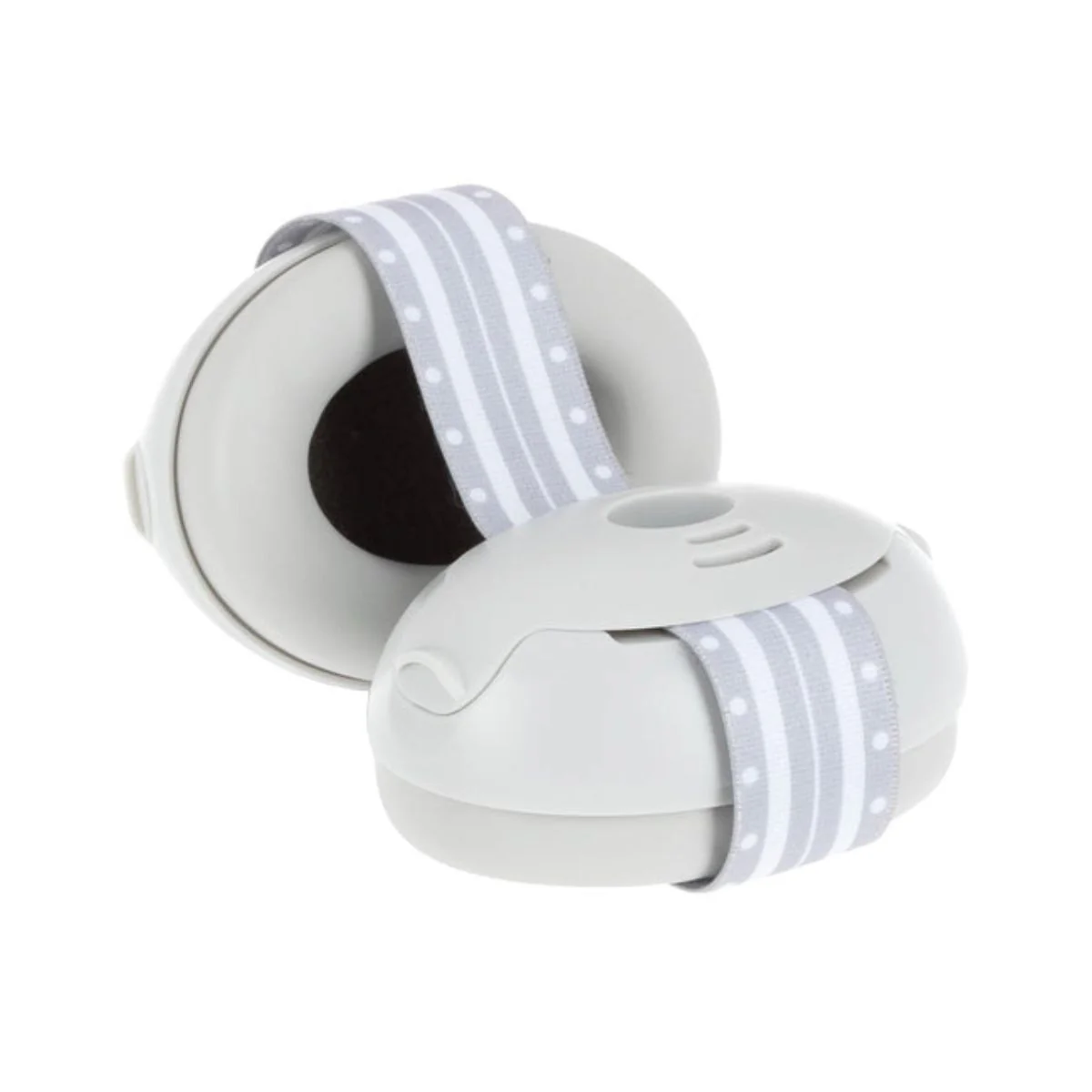 Nuby Soft Sounds Adjustable Earmuffs for Babies - Grey - Image 3