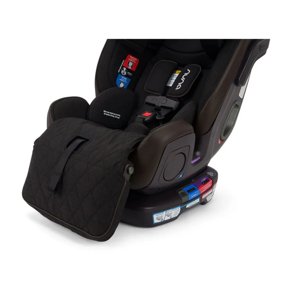 Nuna EXEC Next All-In-One Convertible Car Seat - Caviar/Chocolate - Image 8