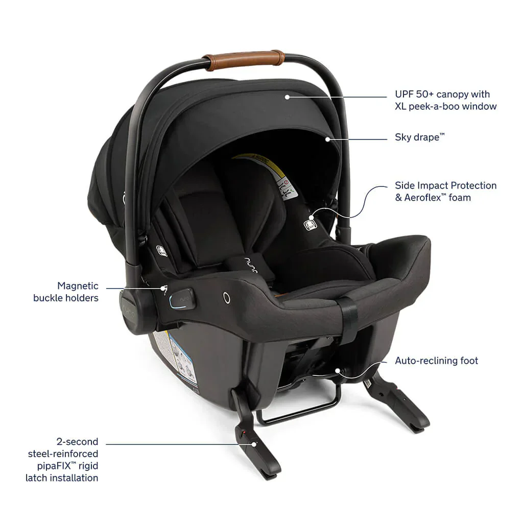 Nuna Mixx Next + Pipa Urbn Travel System - Caviar - Image 3