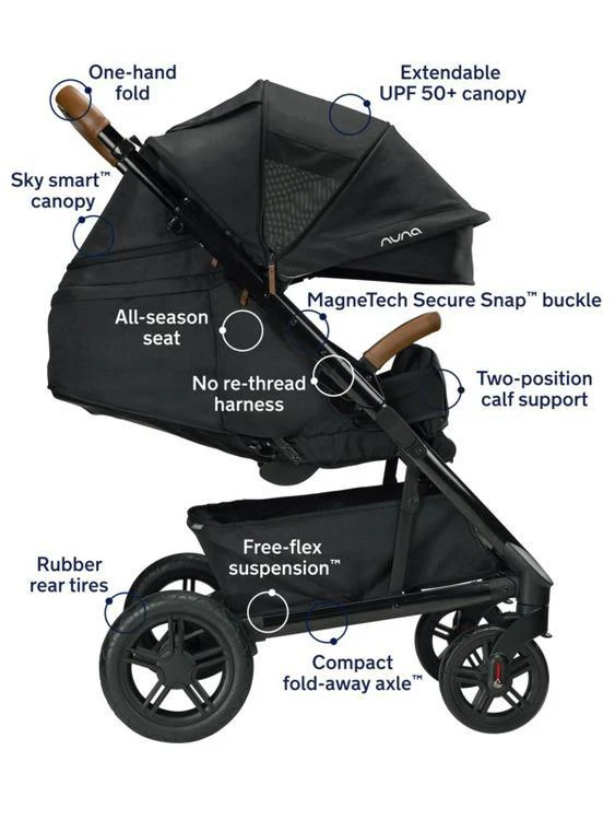 Nuna Tavo Next Stroller - Caviar - Image 5