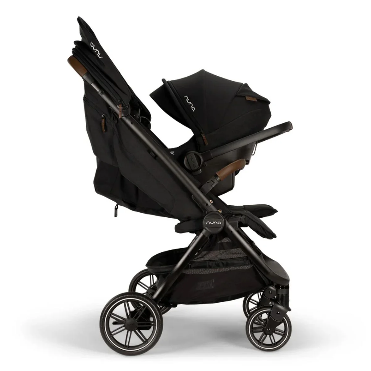 Nuna Trvl Dubl Stroller - Caviar - Image 13