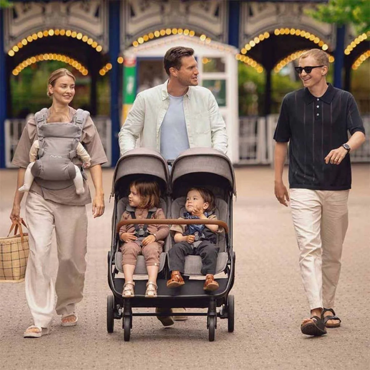 Nuna Trvl Dubl Stroller - Caviar - Image 15