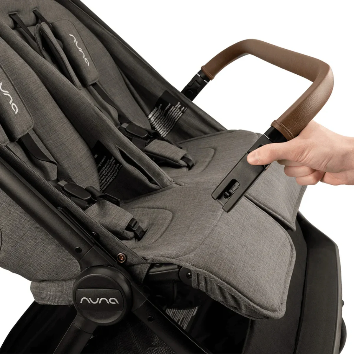 Nuna Trvl Dubl Stroller - Granite - Image 5