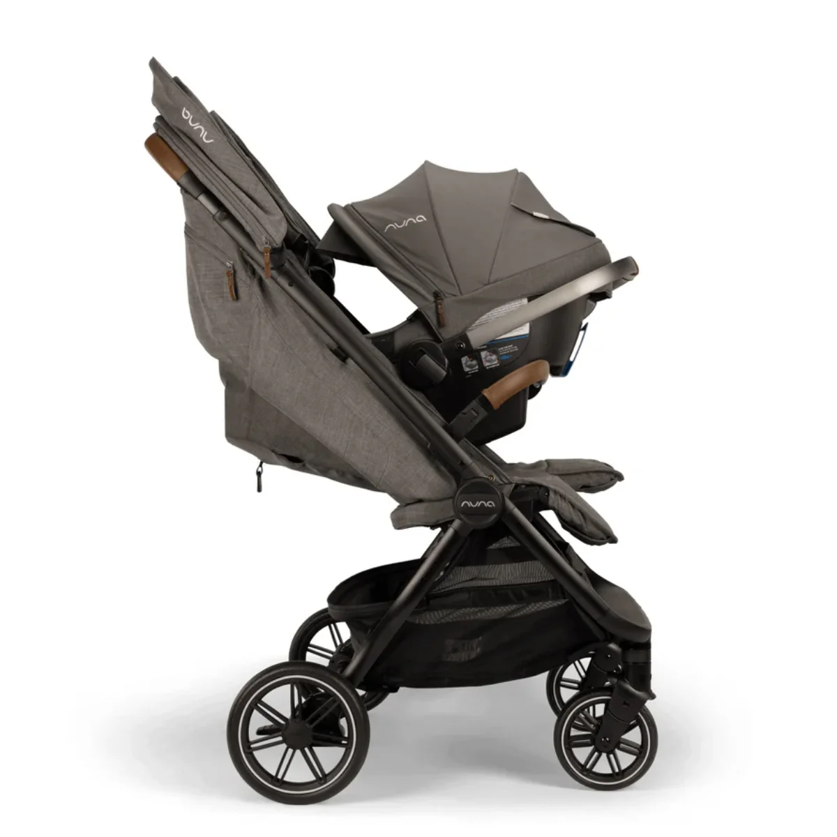 Nuna Trvl Dubl Stroller - Granite - Image 9