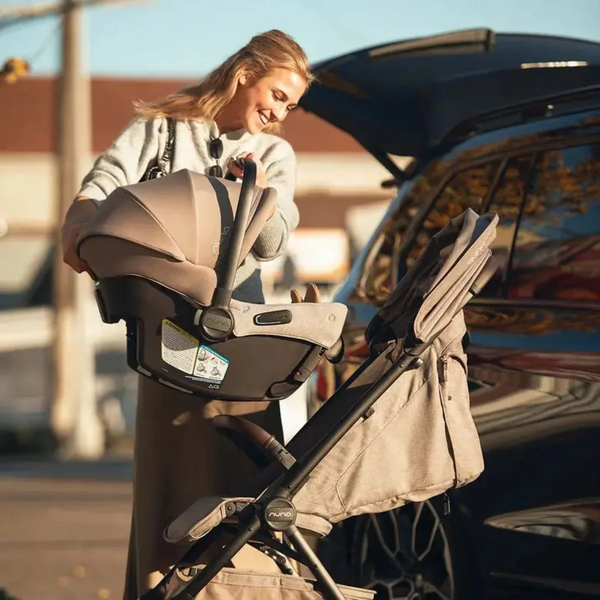Nuna TRVL LX + PIPA urbn Travel System - Caviar/Chocolate - Image 29